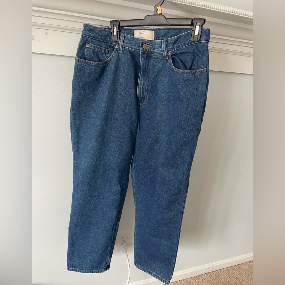L.L. Bean Relaxed Fit LINED Blue Jeans